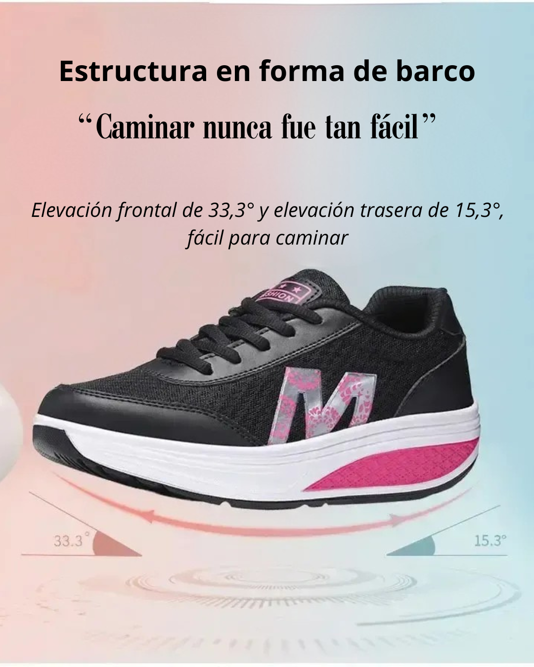 ZAPATILLAS ORTOPÉDICAS DE PLATAFORMA ARMONÍA – COMODIDAD Y ESTILO PARA MUJER