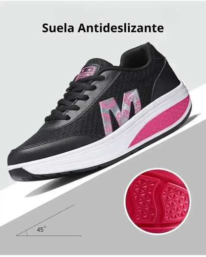 ZAPATILLAS ORTOPÉDICAS DE PLATAFORMA ARMONÍA – COMODIDAD Y ESTILO PARA MUJER