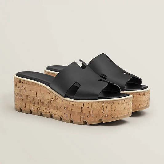 Élysée™ | Sandalias veganas con plataforma de corcho para un look elegante y cómodo