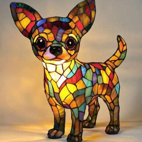 Chihuahua Art Lámpara