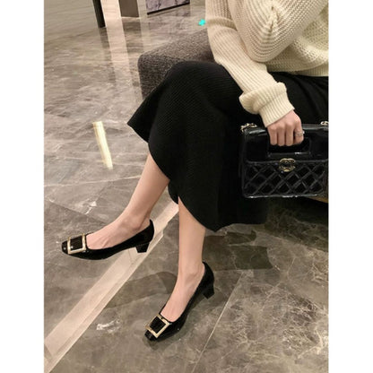 TEONA™ | ELEGANTES SANDALIAS CON PUNTA CUADRADA Y TACÓN MEDIO