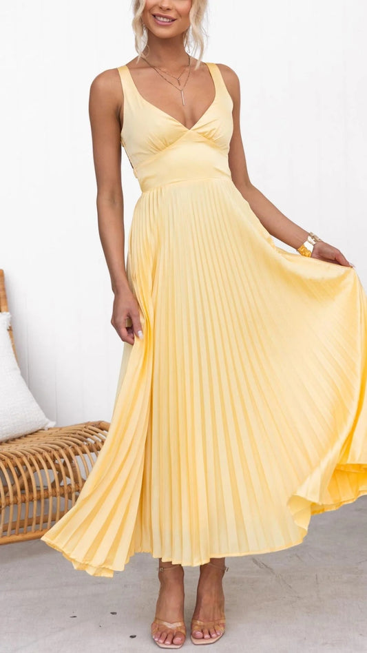 VESTIDO PLISADO ABY