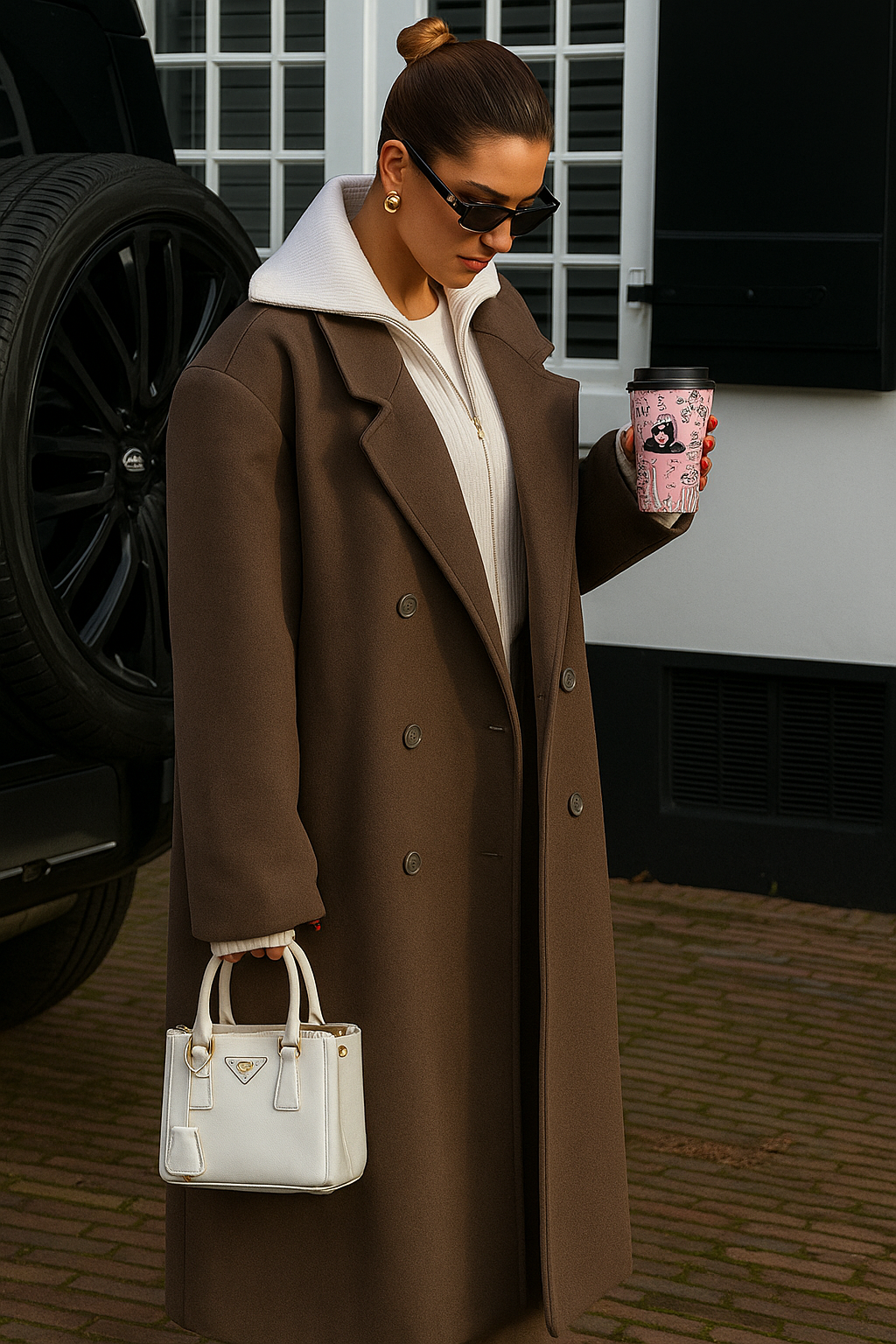VALENTIA – ABRIGO LARGO OVERSIZED DE MEZCLA DE LANA