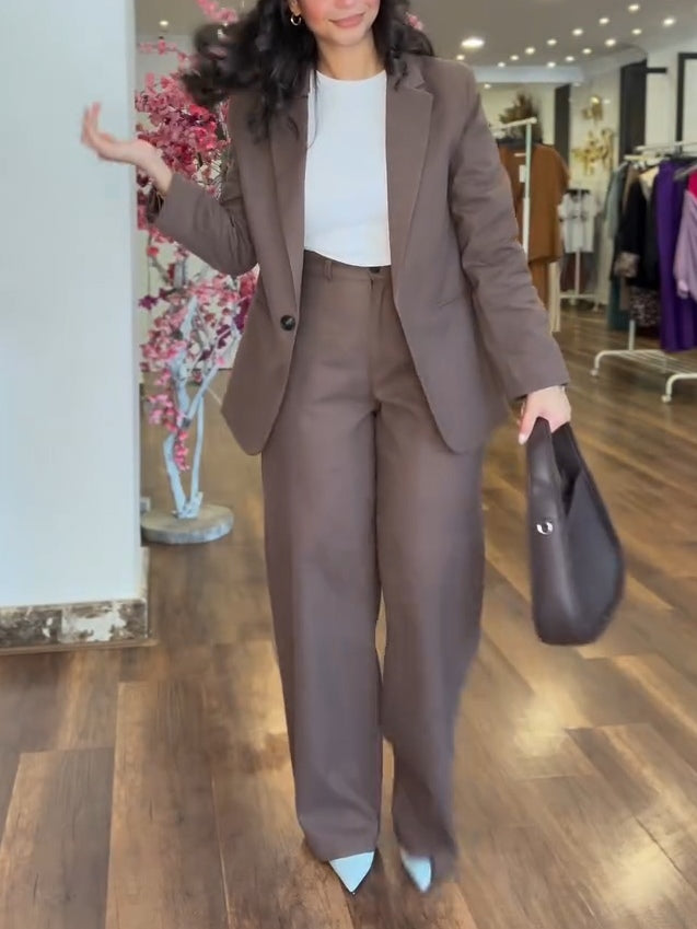 CONJUNTO ELEGANTE ADRIANA™ | AMERICANA Y PANTALÓN VERSÁTIL PARA TODO EL DÍA