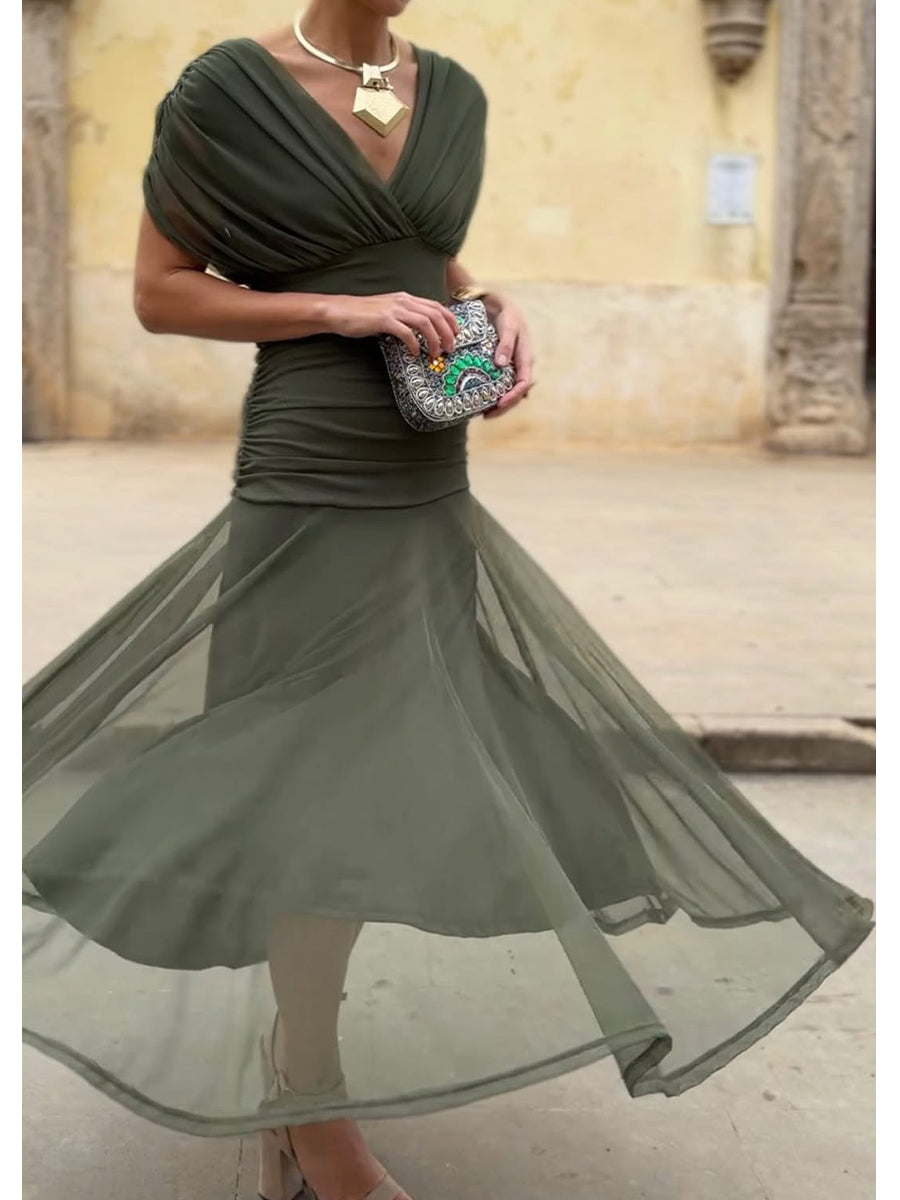 FRANCISA– VESTIDO SILUETA PERFECTA BOUTOUNNIERE ELEGANTE FLUIDO