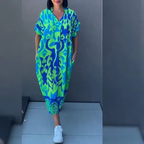 VESTIDO ELEGANTE FLORAL ELENA