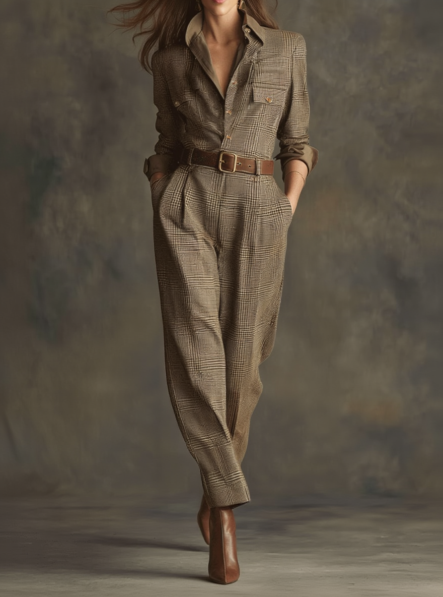 ISABELA | MONO A CUADROS CON DETALLES SOFISTICADOS