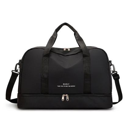 BOLSO DE VIAJE GRANDE DE NYLON IMPERMEABLE