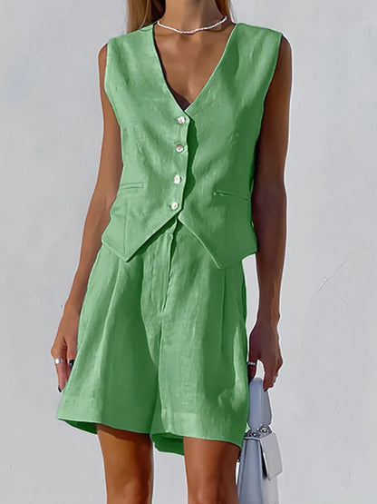 PAROS COVER UP  CONJUNTO DE DOS PIEZAS CON PANTALONES CORTOS