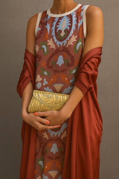 VESTIDO ISABELLA ELEGANTE CON ESTOLA