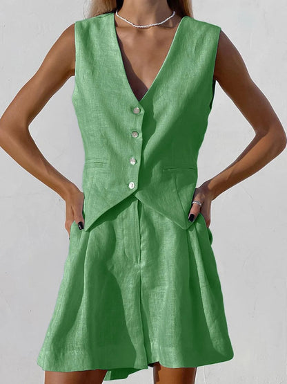 PAROS COVER UP  CONJUNTO DE DOS PIEZAS CON PANTALONES CORTOS