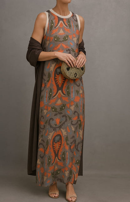VESTIDO ISABELLA ELEGANTE CON ESTOLA