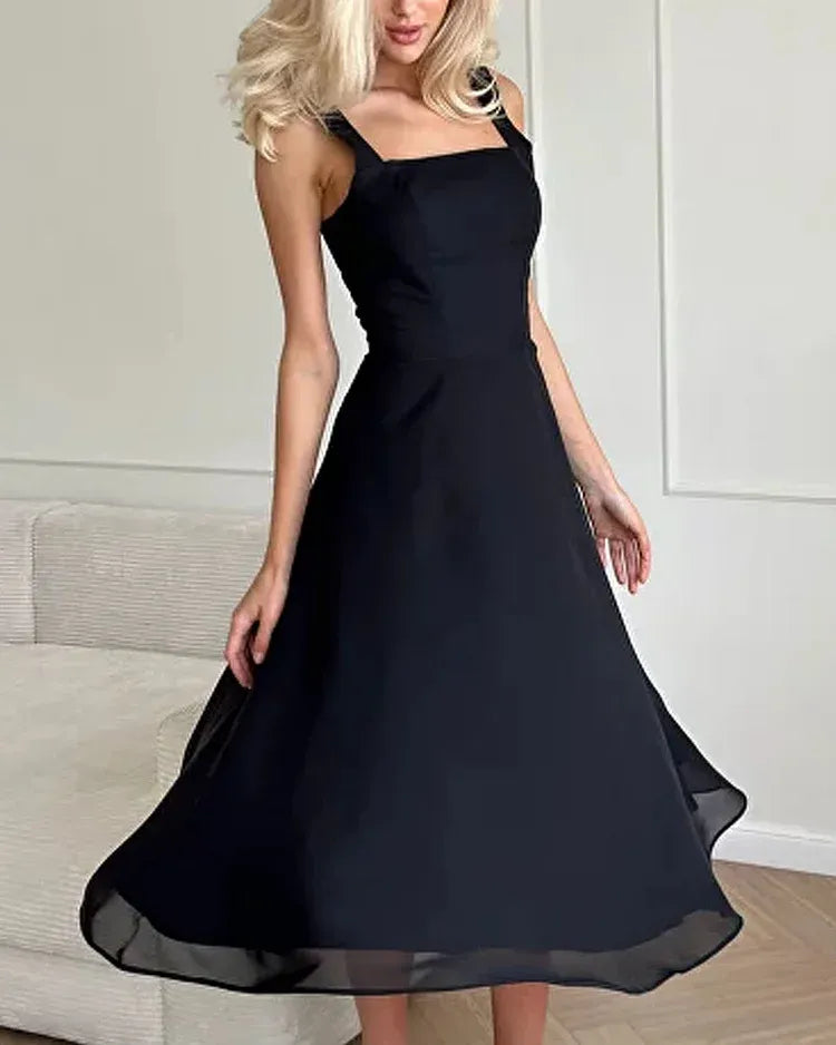 NOMI VESTIDO LARGO ELEGANTE EN CHIFFON
