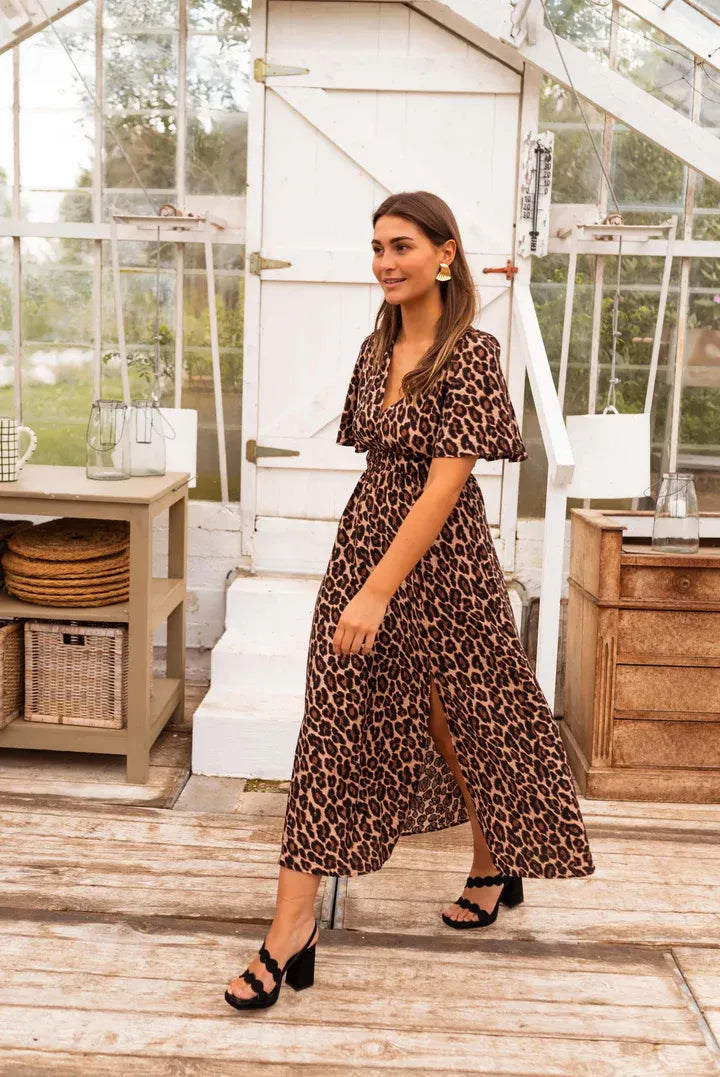 STELLA MAXIVESTIDO ESTAMPADO LEOPARDO