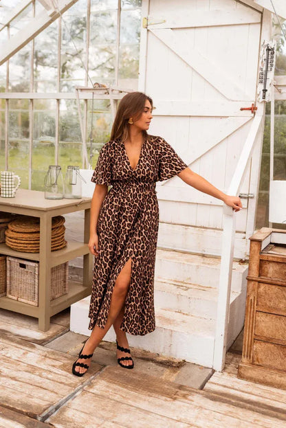 STELLA MAXIVESTIDO ESTAMPADO LEOPARDO