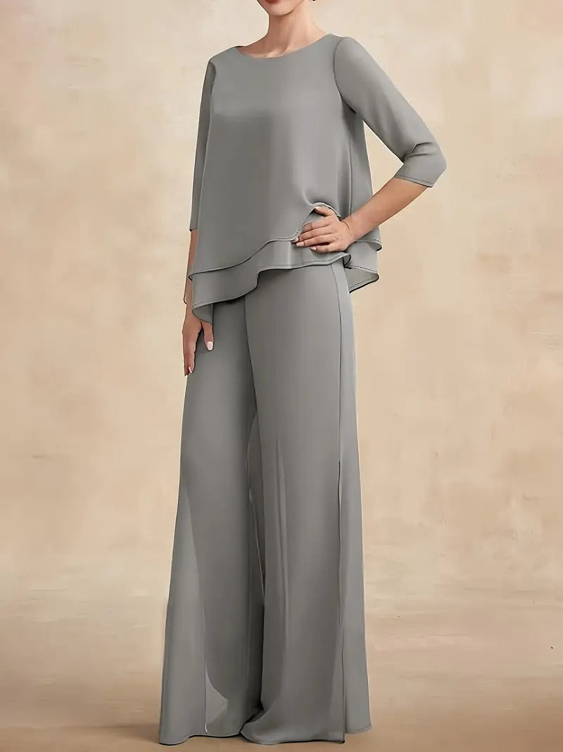 CONJUNTO DE GASA NOIR™ | DOS PIEZAS ELEGANTE COLECCIÓN OTOÑO