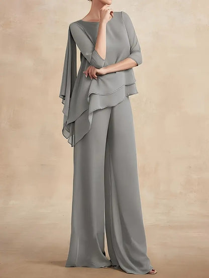 CONJUNTO DE GASA NOIR™ | DOS PIEZAS ELEGANTE COLECCIÓN OTOÑO