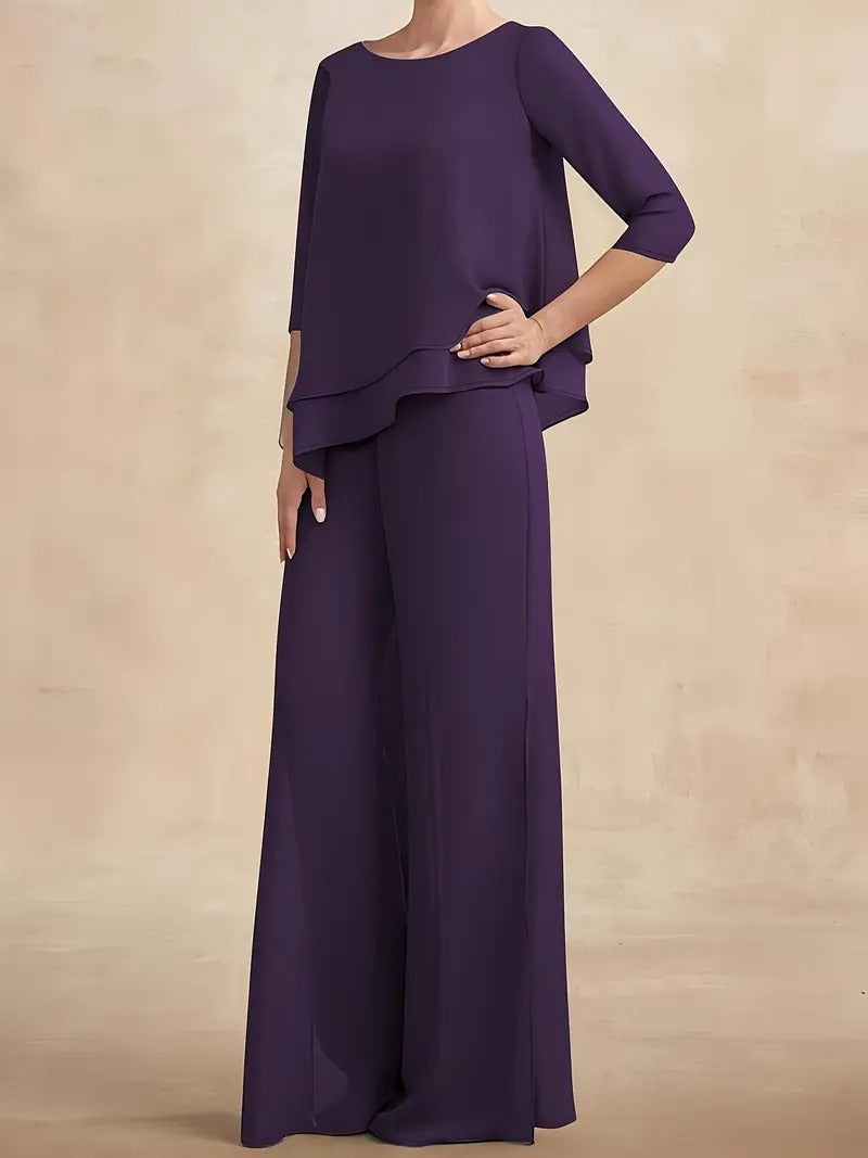 CONJUNTO DE GASA NOIR™ | DOS PIEZAS ELEGANTE COLECCIÓN OTOÑO