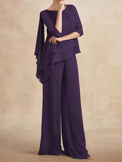 CONJUNTO DE GASA NOIR™ | DOS PIEZAS ELEGANTE COLECCIÓN OTOÑO