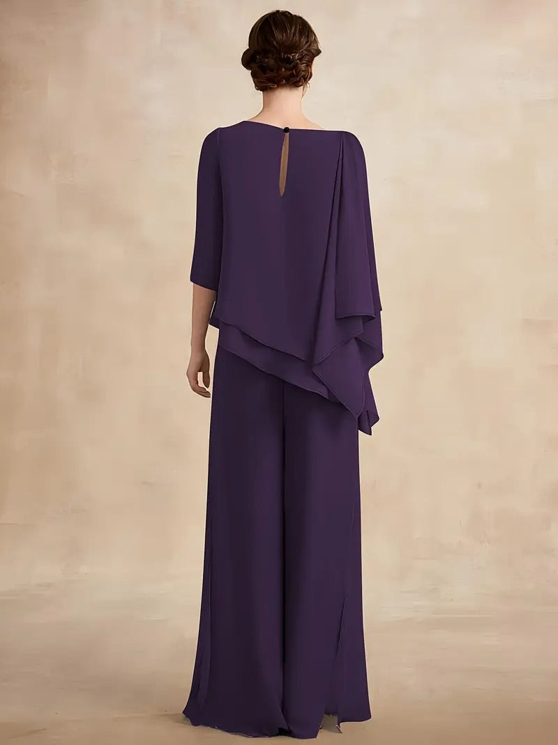 CONJUNTO DE GASA NOIR™ | DOS PIEZAS ELEGANTE COLECCIÓN OTOÑO