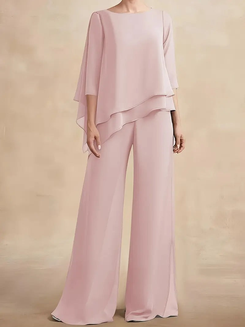 CONJUNTO DE GASA NOIR™ | DOS PIEZAS ELEGANTE COLECCIÓN OTOÑO