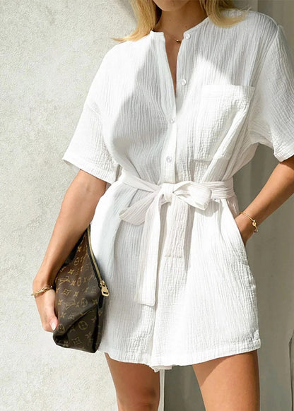 MONO DE ALGODÓN ATADO RIVIERA TIE  FRESCURA Y ESTILO NATURAL