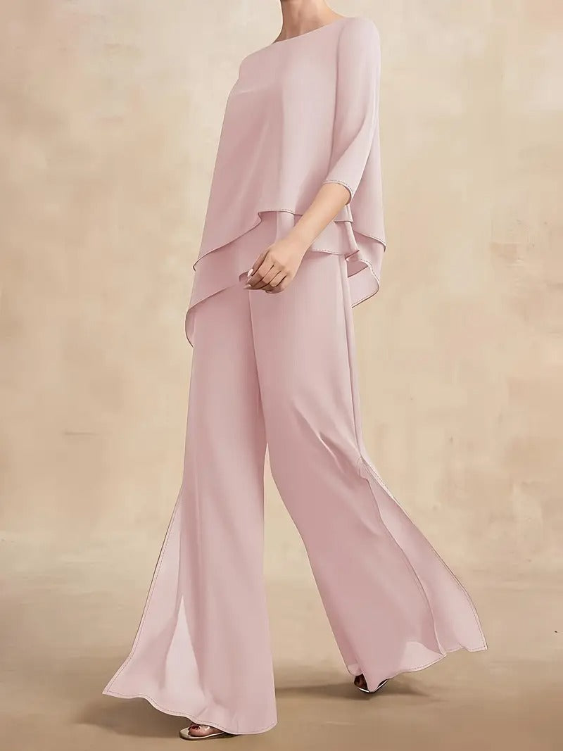 CONJUNTO DE GASA NOIR™ | DOS PIEZAS ELEGANTE COLECCIÓN OTOÑO