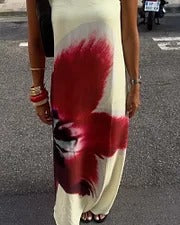 VESTIDO SIN ESPALDA SERENA  ESTAMPADO DE MODA Y DISEÑO ELEGANTE