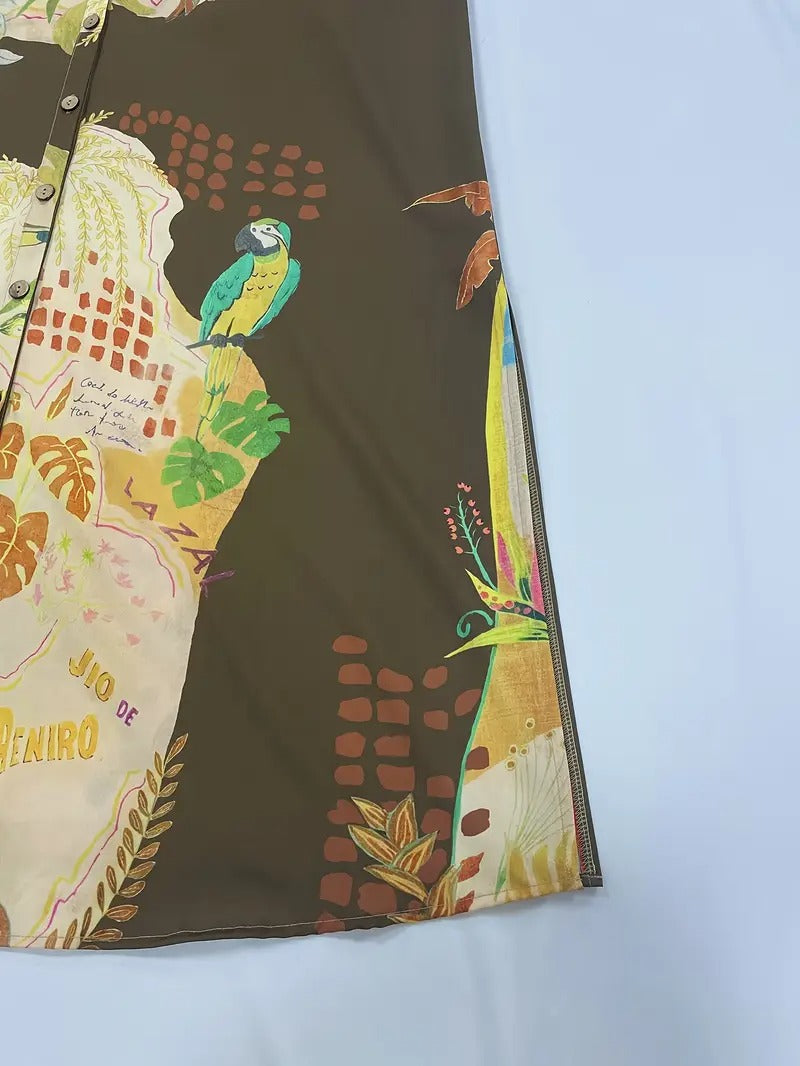 VESTIDO LARGO GEOMÉTRICO MILÁN – ELEGANTE TALLA GRANDE MAXI DRESS