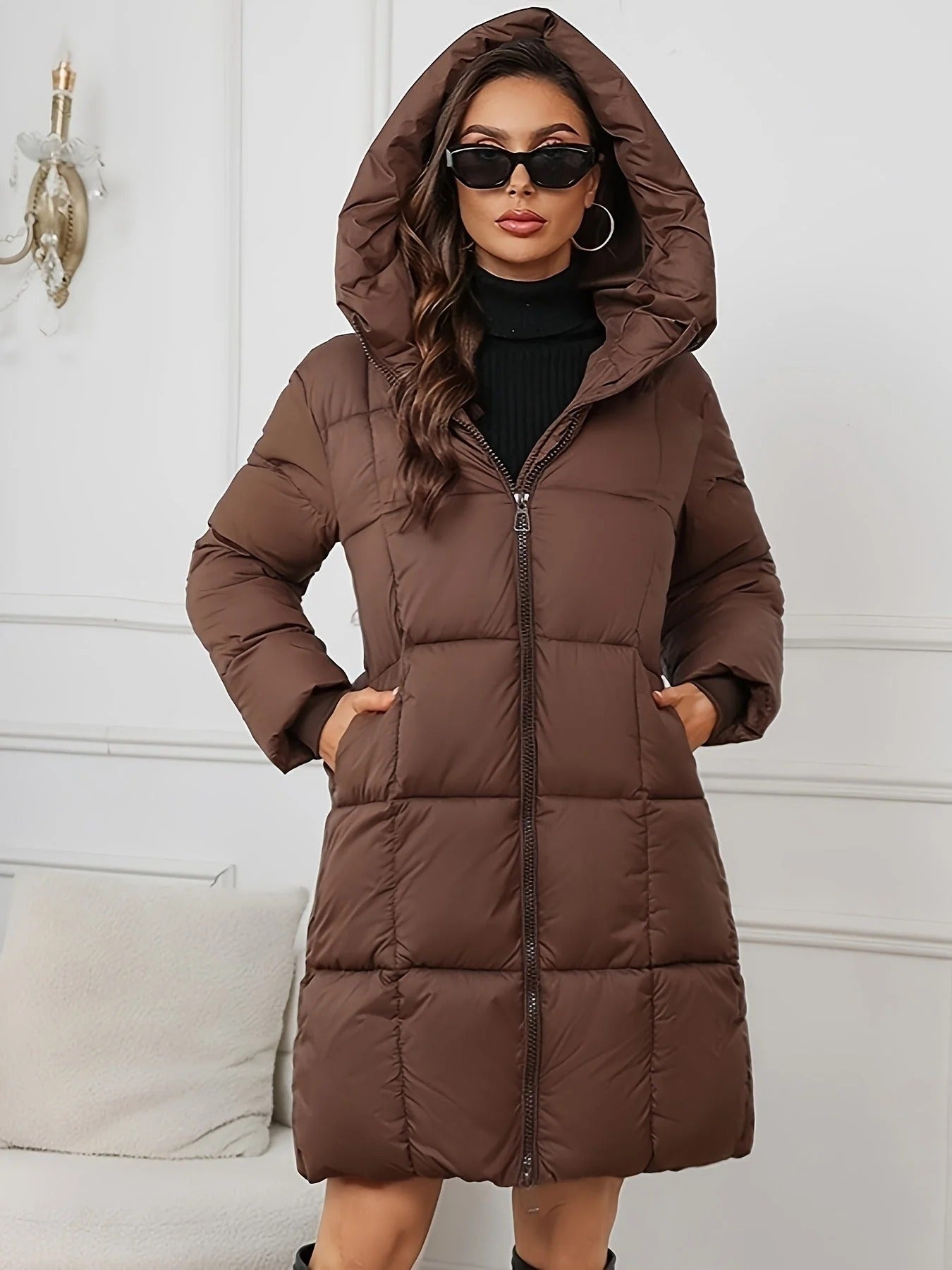PARKA ACOLCHADA AURORA LUXE™ ELEGANCIA TÉRMICA & SILUETA ESTILIZADA ABRIGO DE INVIERNO