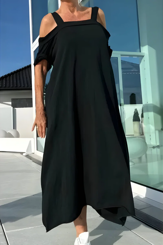 NOVA VESTIDO LARGO DE VERANO CON HOMBROS DESCUBIERTOS