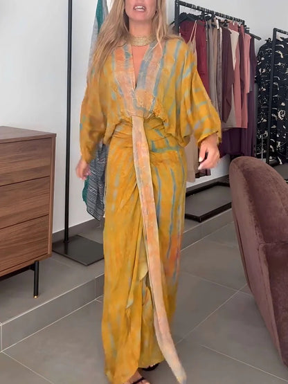 VESTIDO ESTILO KIMONO ELEGANT CONFORT