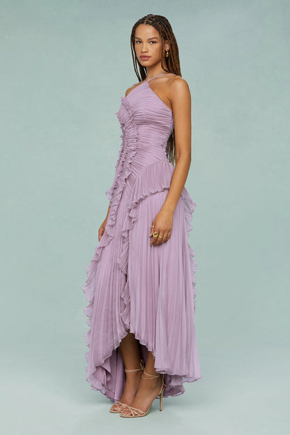 VESTIDO MIDI ROMÁNTICO  PLISADO FRILLÉA
