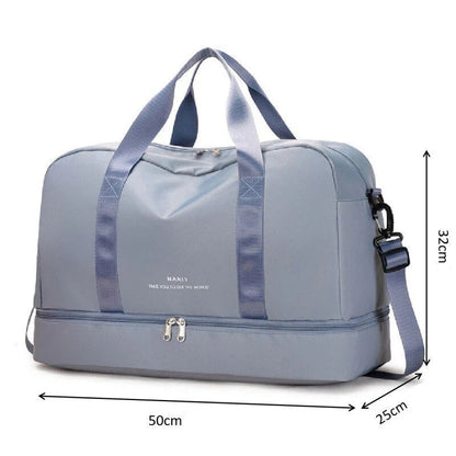 BOLSO DE VIAJE GRANDE DE NYLON IMPERMEABLE