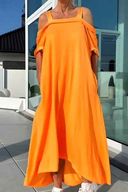 NOVA VESTIDO LARGO DE VERANO CON HOMBROS DESCUBIERTOS