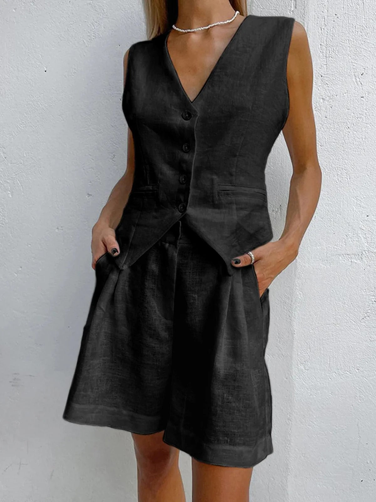 PAROS COVER UP  CONJUNTO DE DOS PIEZAS CON PANTALONES CORTOS