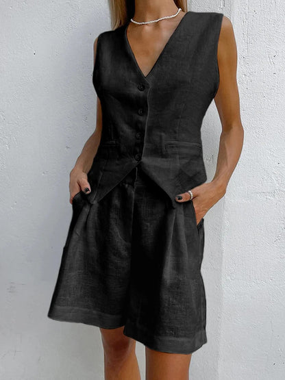 PAROS COVER UP  CONJUNTO DE DOS PIEZAS CON PANTALONES CORTOS