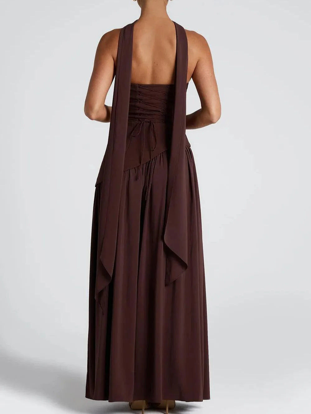 VESTIDO LARGO MOON  SIN TIRANTES