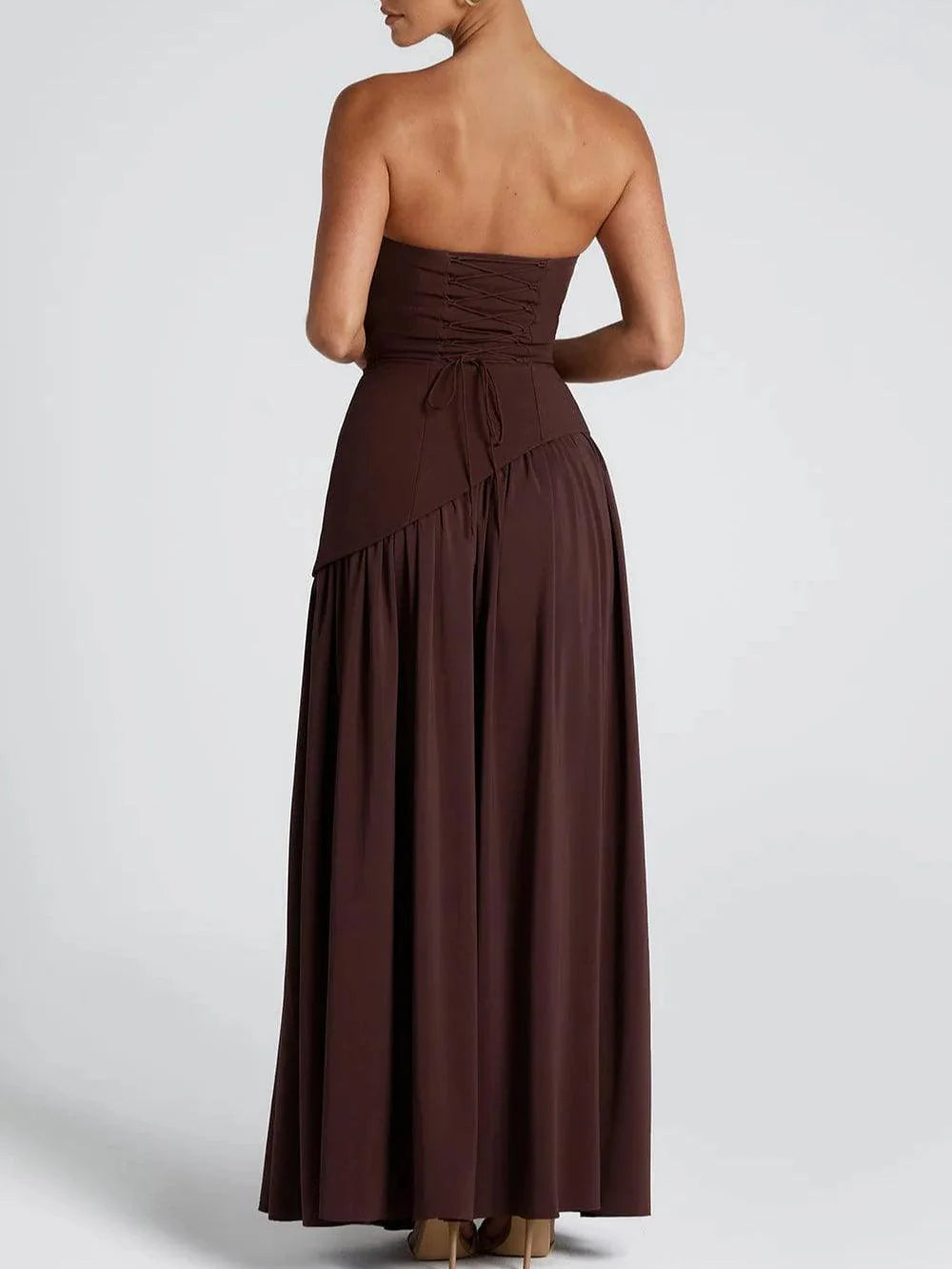 VESTIDO LARGO MOON  SIN TIRANTES